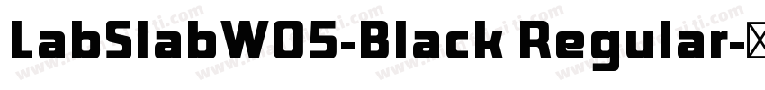 LabSlabW05-Black Regular字体转换